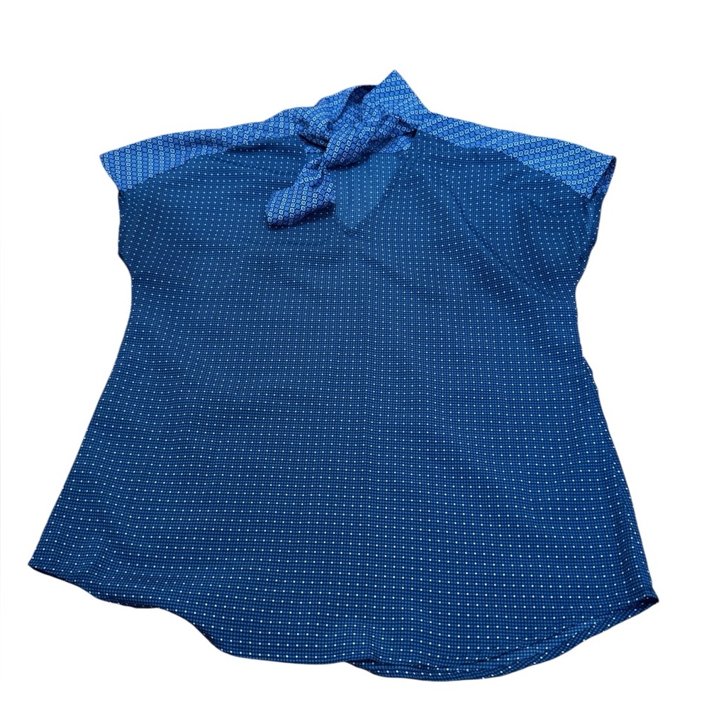 Banana Republic Navy Polka Dot Blouse